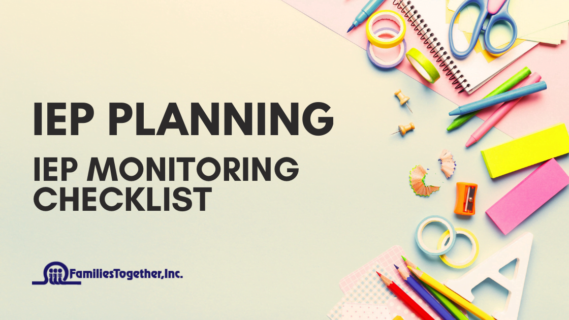 IEP Planning IEP Monitoring Checklist